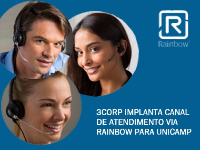 Coronavírus: 3CORP implanta canal de atendimento via rainbow para Unicamp